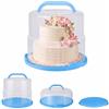 Relaxdays Campana Torte, Contenitore Regolabile in Altezza, Fino a 10 kg, 14,5-22,5x34,5 cm, Box Extra Alto, Blu