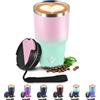 JAPORIA Tazza Termica 600ml 20oz, Termos Caffè con Doble Pared Reutilizable, Borraccia Termica in Acciaio Inox, sin BPA, Tazza da Viaggio per Caffe, Bicchiere Termico para Viajes, Oficina, Deporte, Escuela