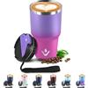 JAPORIA Bicchiere Termico 600ml 20oz, Tazza Termica con Doble Pared Reutilizable, Borraccia Termica in Acciaio Inox, sin BPA, Tazza da Viaggio per Caffe, Termos Caffè para Viajes, Oficina, Deporte, Escuela