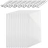 Relaxdays Set 10 lastre alveolari con connettori, policarbonato 6 mm, Serra, 121x60,5 cm, Trasparente
