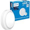 Philips ProjectLine apparecchio d'Illuminazione LED con Montaggio a Parete, 1.400 lm, 4.000 K, Sensore Integrato, Installazione Facile, Interni/Esterni, Ovale, Bianco