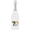 BRANDGIFT.IT Bottiglia Personalizzata Compleanno Santero 958 Spumante Extra Dry Perlage Floreale Bottiglie Personalizzate Anni Compiuti Ottimo Regalo Per Brindisi Originali (ORO, 70 ANNI)
