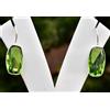Brillante Peridoto Topazio Gemma 925 Argento Sterling Artigianale Orecchino S-43