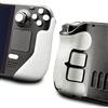 Luck&Link Controller Grip per Steam Deck OLED & LCD,Kit di pelle textured,Controller antiscivolo assorbenti di sudore Maniglia, pulsanti, scateni, D-pad (Pro - Bianco Perla)