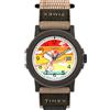 Timex Peanuts x Camper Ski TW4B34900 - Orologio da uomo da 38 mm, cinturino in tessuto marrone e cassa in resina