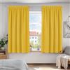 Deconovo Tende Camera da Letto Oscuranti 2 Pezzi, Tende Moderne per Soggiorno Interni, 117x138 CM (Larghezza x Altezza), Giallo