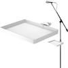 Générique Microfono Stand Tray, Adjustable Mic Stand Holder, 8,66 x 6,3 pollici Shelf Accessory Attachment for Recording, Stage Performance, Music Sheet, and Live Streaming Setup