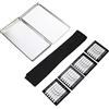 POPETPOP 1set Eyelash Extension Magnetic Tool Headband with Holder and Magnetic Lash Pads for Easy Application at Home Salon