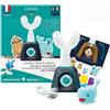 Y-Brush - Spazzolino elettrico per bambini - Spazzola a Y - 3 Mesi di Autonomia-Pacchetto NylonStart Bambino (4-12 anni) - Applicatore Blue Whale