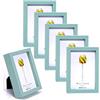 Winlor Cornici piccole, cornice per foto di neonati mini, 2x3 pollici, set da 6, per decorazioni da tavolo, cornice Polaroid con magnete morbido, simpatici magneti da frigo, verde