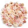 FOSDICK 40 Pezzi Fiori Finti Artificiali Teste, Mini Fiori Artificiali, Fiorellini Finti per Decorazioni, Piccola Fiori di Seta per Torte Artigianato DIY Matrimoni Feste Centrotavola Decorazioni Casa