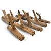 DESIGN DELIGHTS Set di 9 ganci per giardino, radice di teak, ca. 17 x 10 x 2,5 cm (altezza x larghezza x profondità) | appendiabiti shabby