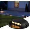 MOERGO Faretti LED Esterno - Faretto Luce Da Pavimento, IP65 Impermeabile 1 Trasmissione Della Luce LateraleFaro LED AC/DC24V, Lampada Da Incasso A Terra Da Giardino, Per Percorsi Pedonali Ponte ( Color : Bl