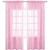 SUNLIMEI Tende Trasparenti per Soggiorno 140 x 220 cm Moderne con Manicotto Dell'Asta Tende Voile Trasparenti Decorazioni per La Casa, Eleganti Belle per Soggiorno Camera Cameretta, Rosa