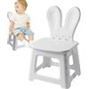 Pzuryhg Sgabello per bambini, Sgabello con dinosauro coniglio, Sedia pieghevole portatile, Sgabello con supporto posteriore, Piccolo sgabello da seduta per bambini, Sgabello per cambio scarpe, Sgabello da