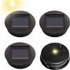 HUIKUANGEU Lampada Solare di Ricambio,4 Pezzi Parti di Ricambio Lampada Solare 8cm,Luci Solari di Ricambio,Ricambio per Luci Solari,Pannello Solare di Ricambio,per Esterni Lanterne Da Giardino Patio