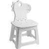 Pzuryhg Sgabello per bambini, Sgabello con dinosauro coniglio, Sedia pieghevole portatile, Sgabello con supporto posteriore, sgabello da seduta per bambini, Sgabello per cambio scarpe, Sgabello da