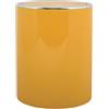 MSV - Pattumiera a pedale Kamaka con coperchio basculante - Capacità 6L - Ideale per bagni - Dimensioni Ø18,5 x 26 cm - Colore zafferano