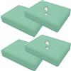 UWOBTN 1/2/4 Piezas Copri Cuscino Divano Esterni Impermeabile, Fodere per Seduta Patio con Cerniera Rimovibili Copriseduta per Interni ed Esterni, Patio, Giardino Mobili in Rattan(A20,55x45x10cm (4pcs))