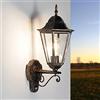 Licht-Erlebnisse Easylight Lampada da parete Bristol per esterni dal design a lanterna in stile rustico con sensore di movimento color rame E27 ideale per giardino terrazzo