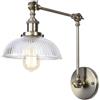 Generic Lampada da parete in stile fattoria, illuminazione da parete industriale, luci da parete con braccio oscillante for soggiorno, camera da letto, corridoio, scale, vialetto(Bronze)