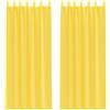 vidaXL Tende in Voile con Passanti 2 pz Giallo 140x260 cm, Tenda a Rete, Tenda Trasparente, Voile per Finestra, Trattamento Finestra, Tenda Pura Voile