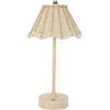 Generico Lampada in Rattan | 120 Lumen Ricaricabile Wireless Dimmerabile Decorazione in Rattan Artificiale | Lampada da Scrivania per Ufficio Domestico - per Soggiorno Ufficio Casa Lettura Comodino Cucina