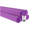 Cartotecnica Rossi C R Cartotecnica Rossi 5 Rotoli di Carta Crespata da 180g Tinta Unita Colore Lilla N.590