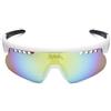 Spiuk Occhiali Aloha con lenti a specchio gialle unisex bianche