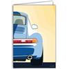 Afie 69-1105 - Carta auto sportiva di lusso per auto, linee iconiche, illustrazione grafica moderna, design pulito colorato, oggetto da collezione per appassionato, con busta, 12 x 17 cm, fabbricazione