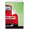 Afie 69-1101 - Carta auto sportiva di lusso per auto, linee iconiche, illustrazione grafica moderna, design pulito colorato, oggetto da collezione per appassionato, con busta, 12 x 17 cm, fabbricazione