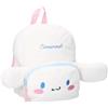 mybagstory | Zaino per bambini e ragazze Festival fluffy | Piccolo zaino in peluche finta pelliccia morbida | Borsa scuola materna e primaria da 5 anni | Spallacci regolabili, Cinnamoroll - Bianco