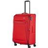 travelite valigia a 4 ruote misura L con lato morbido, serie di valigie CHIOS con piega ad espansione + protezione bordi, trolley in look senza tempo, 78 cm, 90 - 97 litri