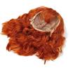 generic Parrucca Resistente Al Calore Versatile Parrucca Riccia Arancione con Colpi D'aria per Concerti di Halloween Feste a Tema