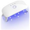 DERSHARA Mini Lampada UV LED per Unghie, Asciuga Smalto per Tutti gli Smalti in Gel con Cavo USB