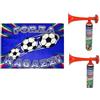 Zeus Party Europei 2021 Bandiera Italiana 50x70cm con Asta + 2 Trombetta da Stadio Con Bomboletta Gas 250ml