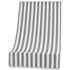 fashion home Pagano Tenda Da Sole per Esterno con Anelli e Ganci,Tende da Sole per Balconi Terrazzo con Frange, Resistente e Lavabile, Righe (Grigio, 280x300)