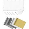 DSRDRFG Vela Oombreggiante 0.5x1.5M Tenda da Sole per Esterno, Impermeabile Rettangolare Telo parasole con Occhiellato, Protezione UV al 95% per Giardino, Terrazze, Balcone, Garage, Bianco
