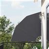 FWIKDUN Parascinta pieghevole per balcone, 210 x 210 cm, colore grigio, come tenda da sole pieghevole per balcone e terrazza, protezione dal vento pieghevole