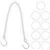 SUPVOX 10pezzi Catena per Piante Sospese in Acciaio Inox Ganci S per Fioriere Vasi di Fiori Lanterne Mangiatoie per Uccelli Decorativo Esterno e Interno