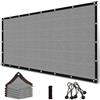 Generic 3x4m Rete Ombreggiante con Occhielli 90% Anti UV, Telo Parasole in HDPE Traspirante, 2x4m 3x5m 6x8m Schermatura Privacy per Giardino, Balcone, Terrazza, Serra e Recinzioni(Gray,5x5m)