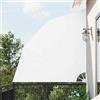 FWIKDUN Tenda da sole pieghevole per balcone, colore bianco, 210 x 210 cm, come scomparto pieghevole per balcone e frangivista, pieghevole, con pratica struttura pieghevole