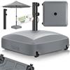 tillvex® Base per ombrellone PAVERA e Ruote e Freni | Zavorra ombrellone riempibile 37L/56kg | Piedistallo per ombrelloni Giardino e Mercato Ø1,8-3,7m | Resistente a intemperie e UV (Antracite)