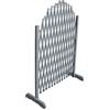 Wakects Recinzione a Traliccio Estensibile in Legno, Griglia per Rampicanti Autoportante, Staccionata per Giardino e Terrazzo, 180 x 100 cm, Grigio