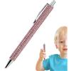 Whnbuij Penna a glitter - Penna a con strass elegante e luccicante | 5,43 x 0,39 pollici Penna a retrattile con brillantini, graziose penne decorate con strass, per donne, S