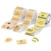 NIIMBOT Etichette 3 rotoli compatibili con stampante per etichette NIIMBOT B1 B2 B21 Pro B3S, 50 x 50 mm, oro trasparente, rotondo+41 x 41 mm, carta kraft rotonda + carta kraft 50 x 30 cm