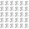 GUTE LINES Fermacarte, Clip Multiuso in Metallo, Pinze Multiuso, Clip del Raccoglitore,Ufficio di Cancelleria Pinze, per Ufficio, Scuola e Famiglia (Argento, 120 pcs x 21mm)