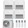 HISENSE CONDIZIONATORE HISENSE CONSOLE A PAVIMENTO QUADRI SPLIT 9000+9000+12000+18000 BTU INVERTER 5AMW105U4RQC A++ R32