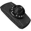 YPBEW Videocamera per cruscotti montata ventosa 1080P completamente trasparente con mirini notturni a infrarossi Telecamera notturna a infrarossi flessibile con rotazione a 360°