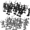 Toddmomy 60 Soldatini Militari Antichi in Plastica Nera e Modelli e Cavalieri Medievali Action Figures Dettagliate per Collezionisti Giocattoli Educativi Guerre Storiche